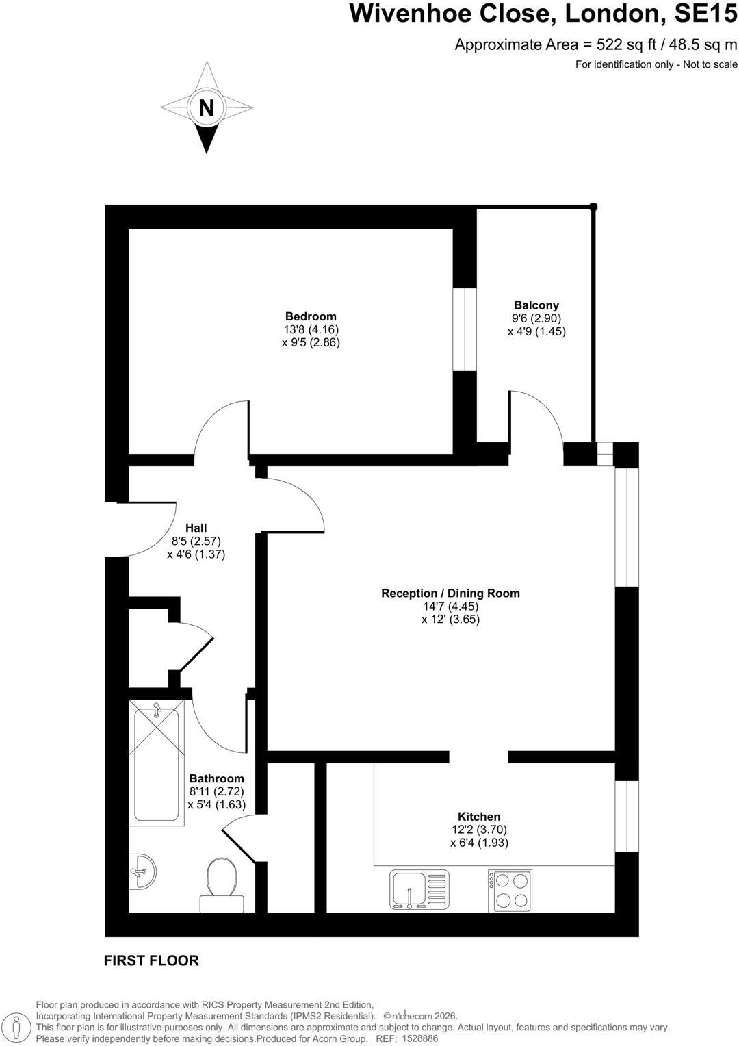 Wivenhoe Close, London floorplan