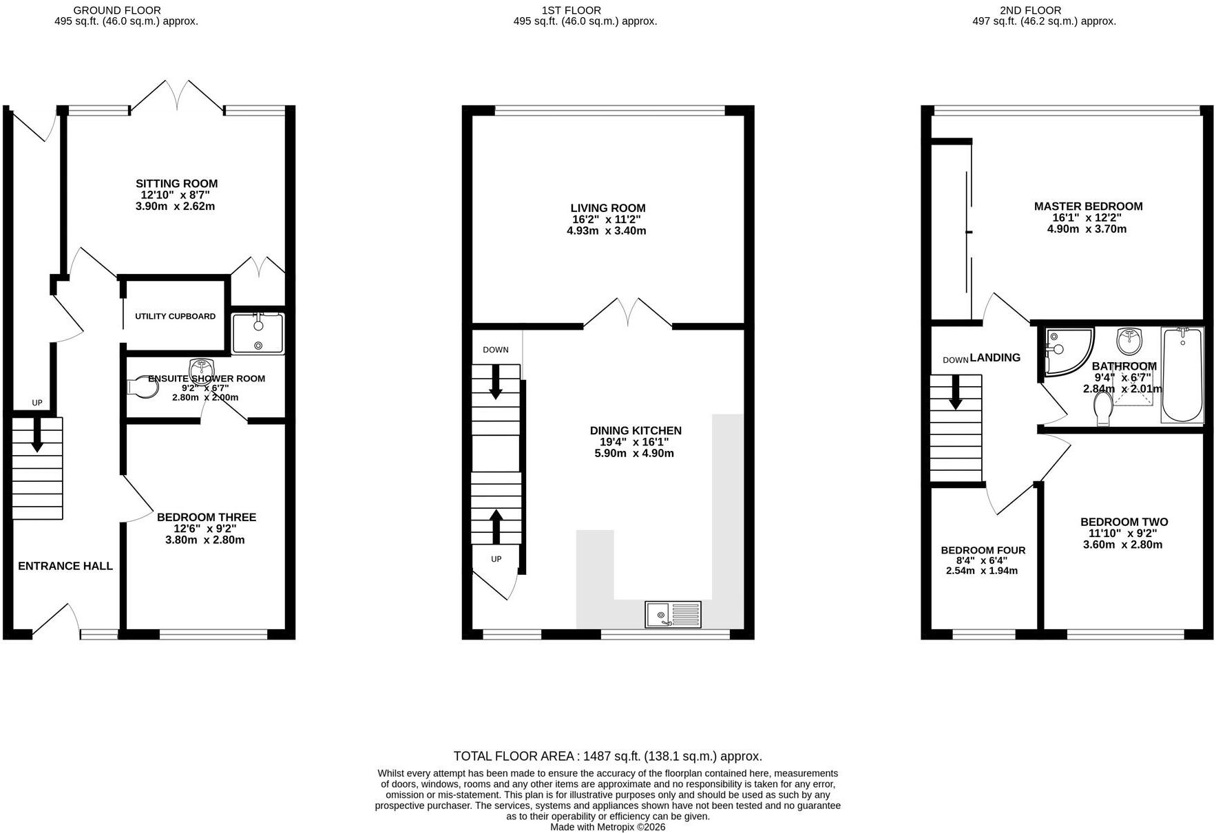 Newquay Drive, Bramhall, SK7 floorplan