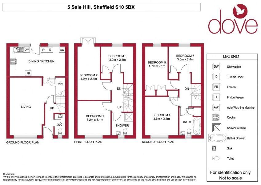 5 Sale Hill, Broomhill floorplan