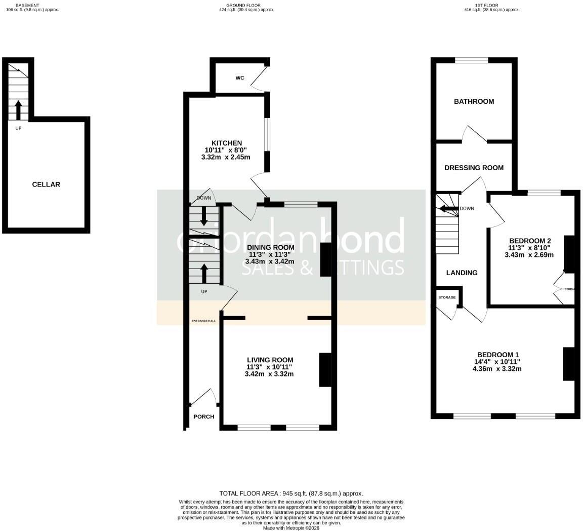 Stanhope Road, Queens Park, Northampton NN2 floorplan