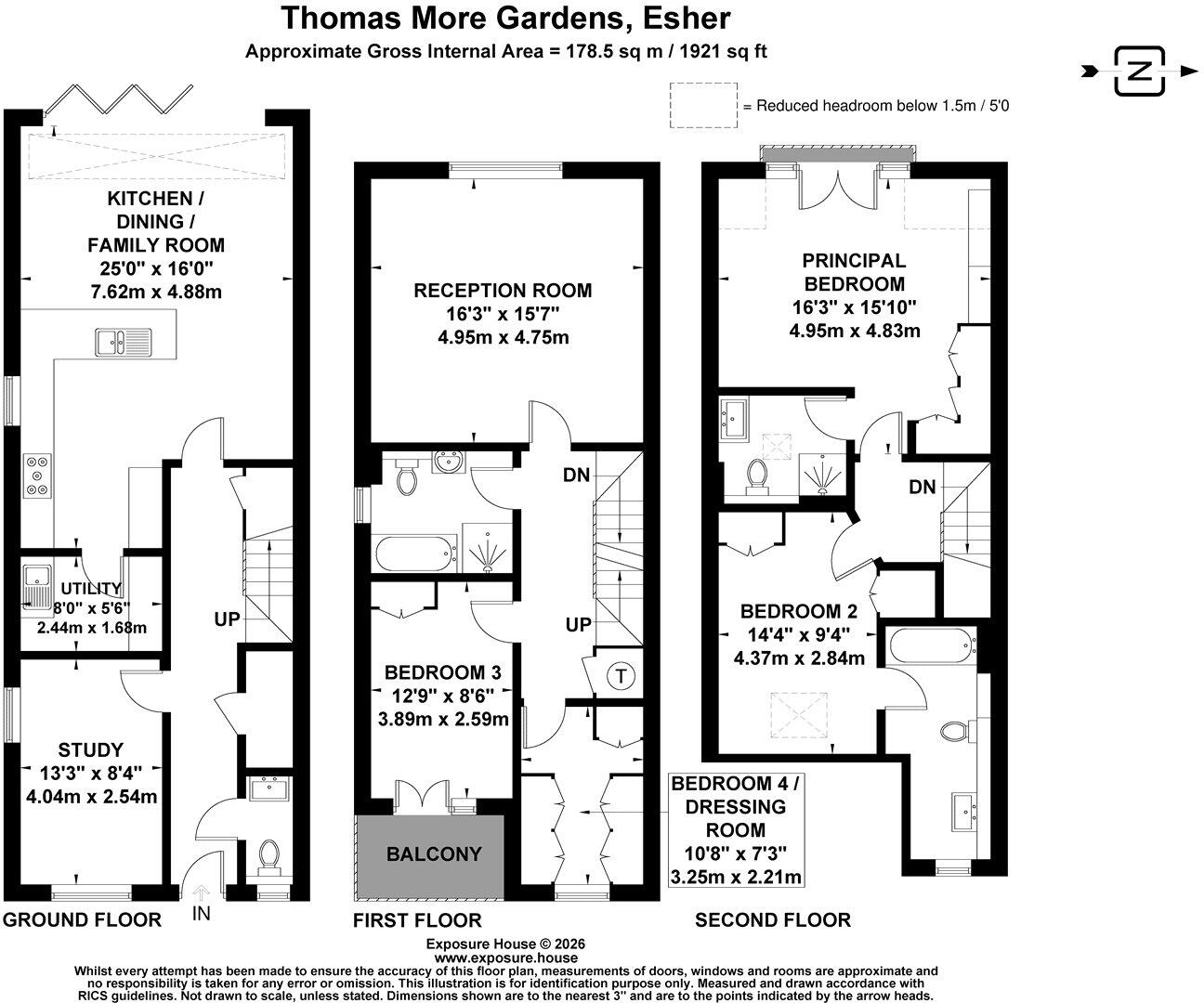 Thomas More Gardens, Esher, Surrey, KT10 floorplan