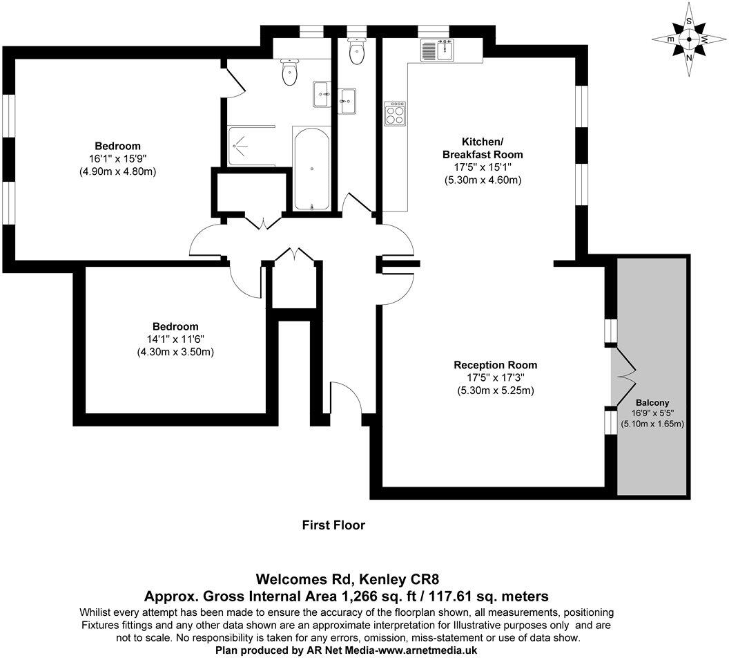 Welcomes Road, Kenley, Surrey, CR8 floorplan