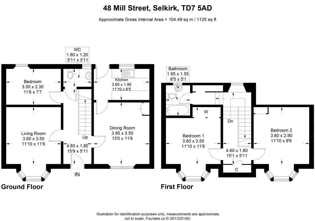 48 Mill Street, Selkirk, TD7 5AD floorplan