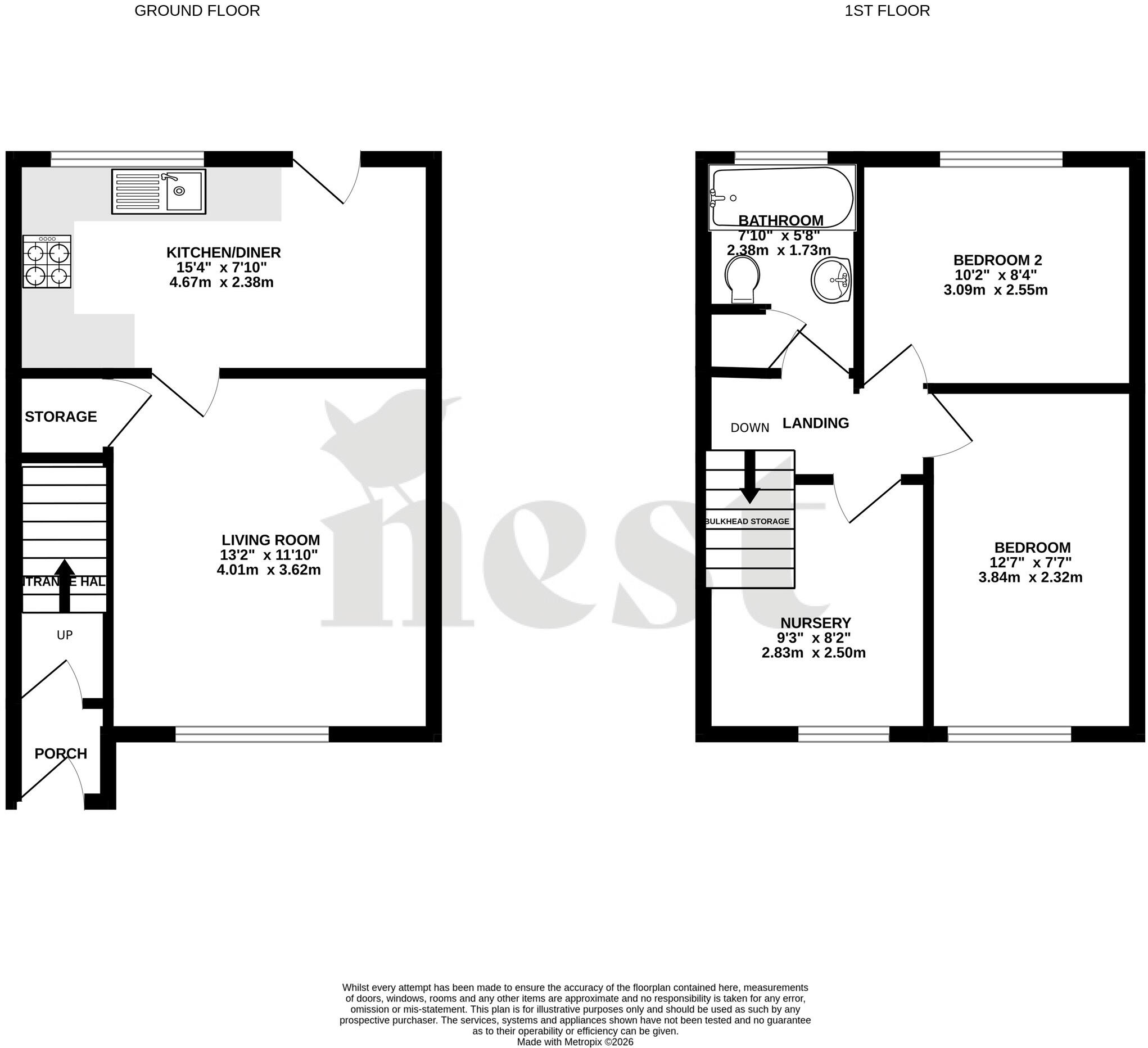 Leycroft Road, Taunton, Somerset, TA1 floorplan