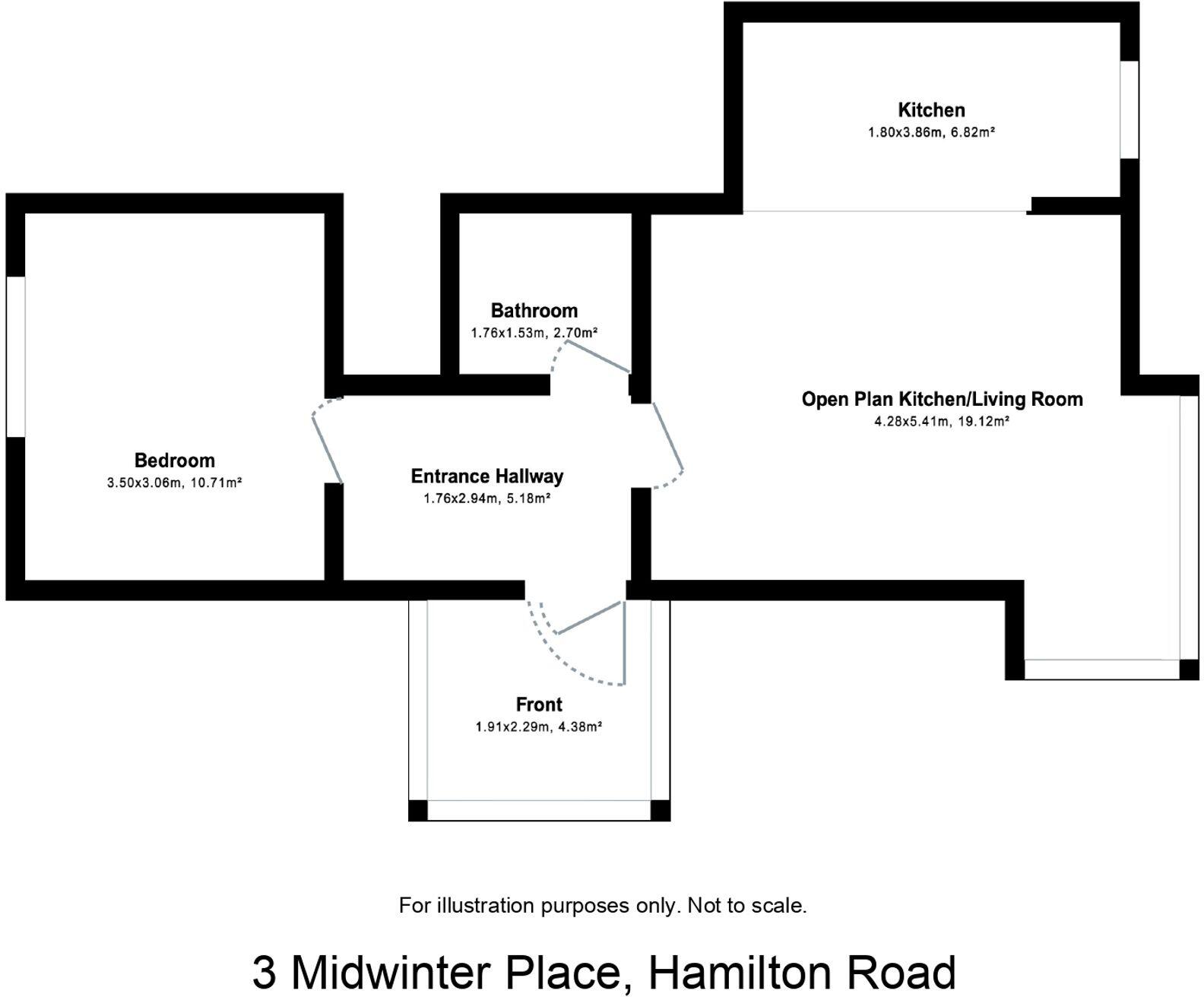 3 Midwinter Place, Hamilton Road, Cambridge, CB4 1BW floorplan