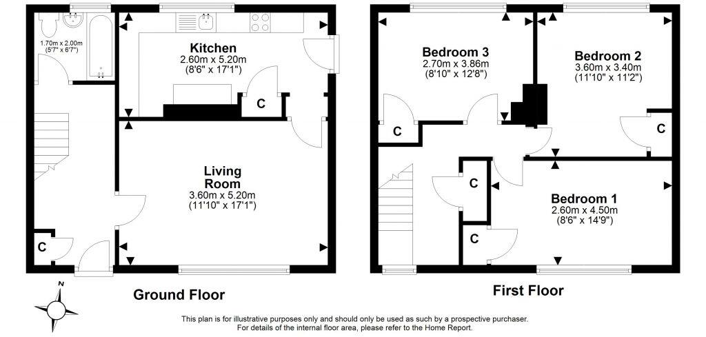 13 Waverley Terrace, Bonnyrigg, EH19 3BE floorplan