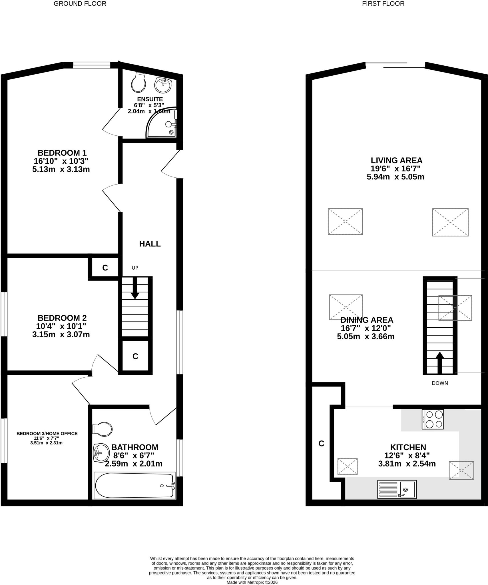 Jubilee Gardens, Milverton, Taunton, Somerset, TA4 floorplan