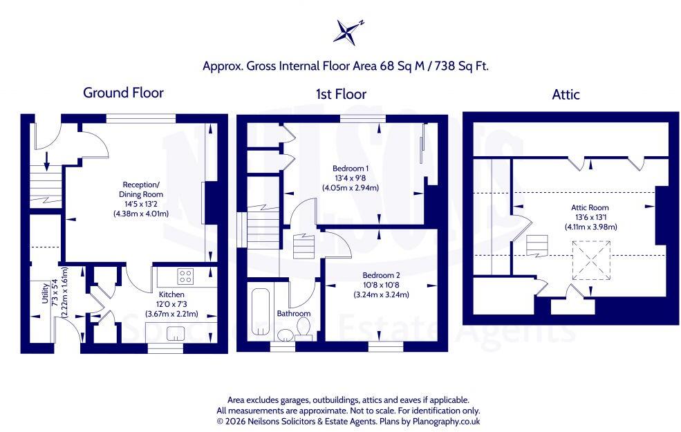 43 Clermiston Green, Edinburgh, EH4 7PB floorplan