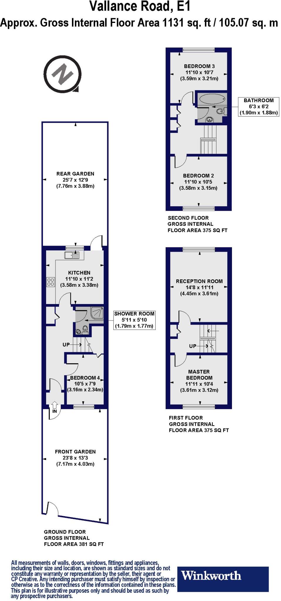 Vallance Road, London, E1 floorplan