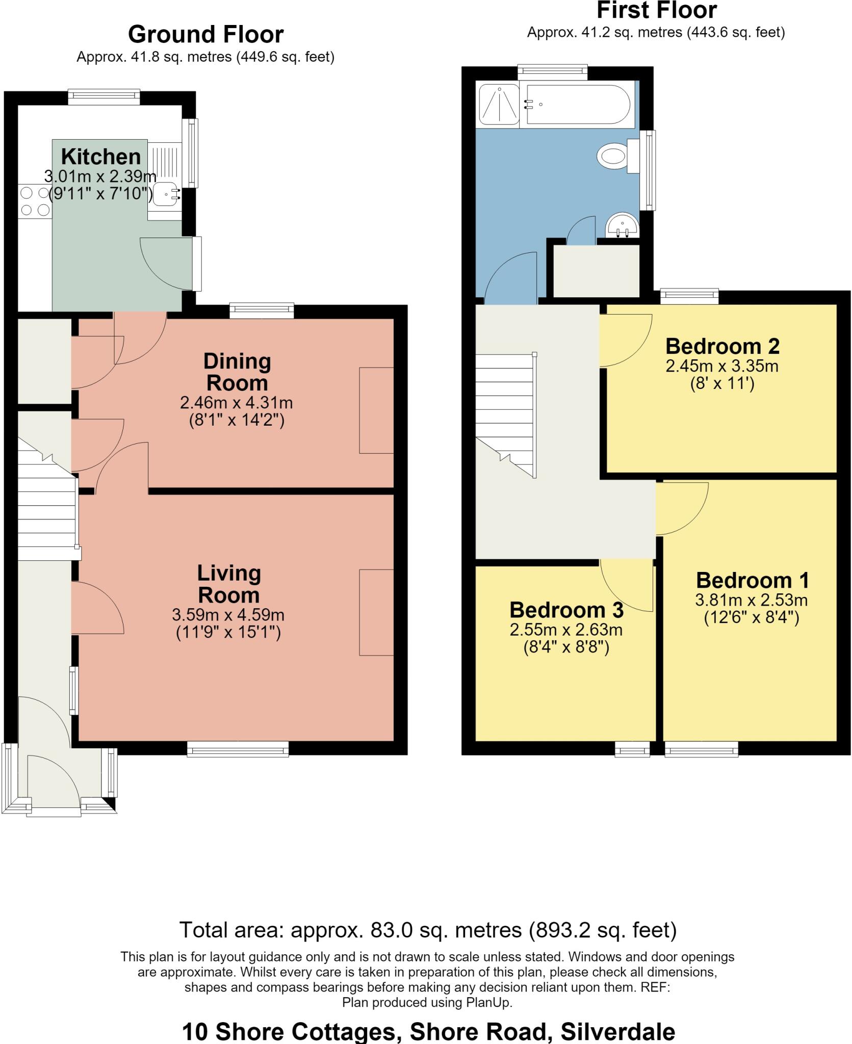 10 Shore Cottages, Shore Road, Silverdale, Lancashire, LA5 0TS floorplan