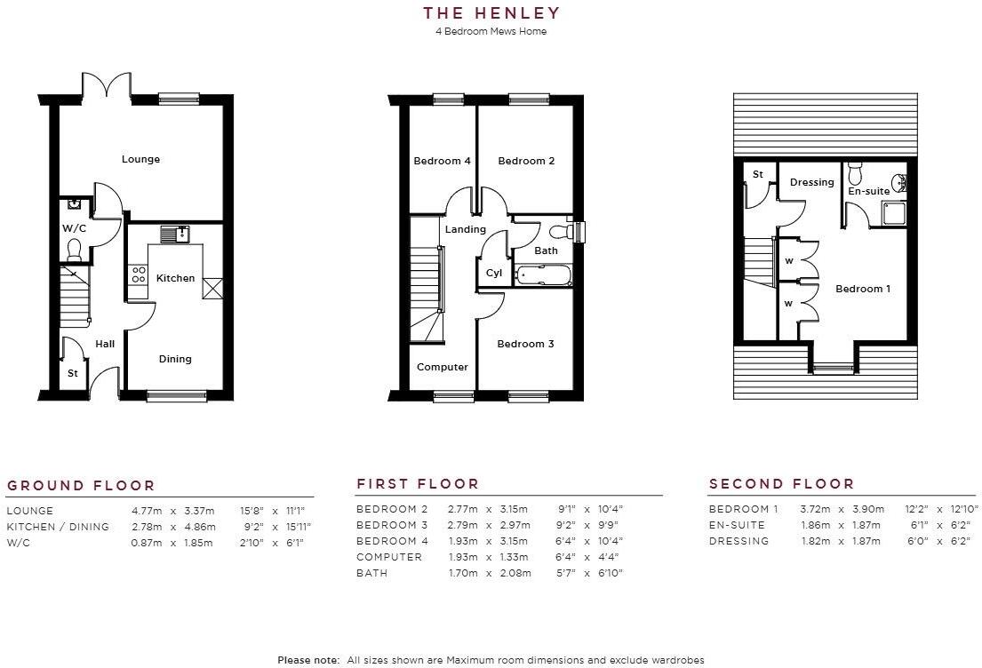 Church Meadows, Barrowford floorplan
