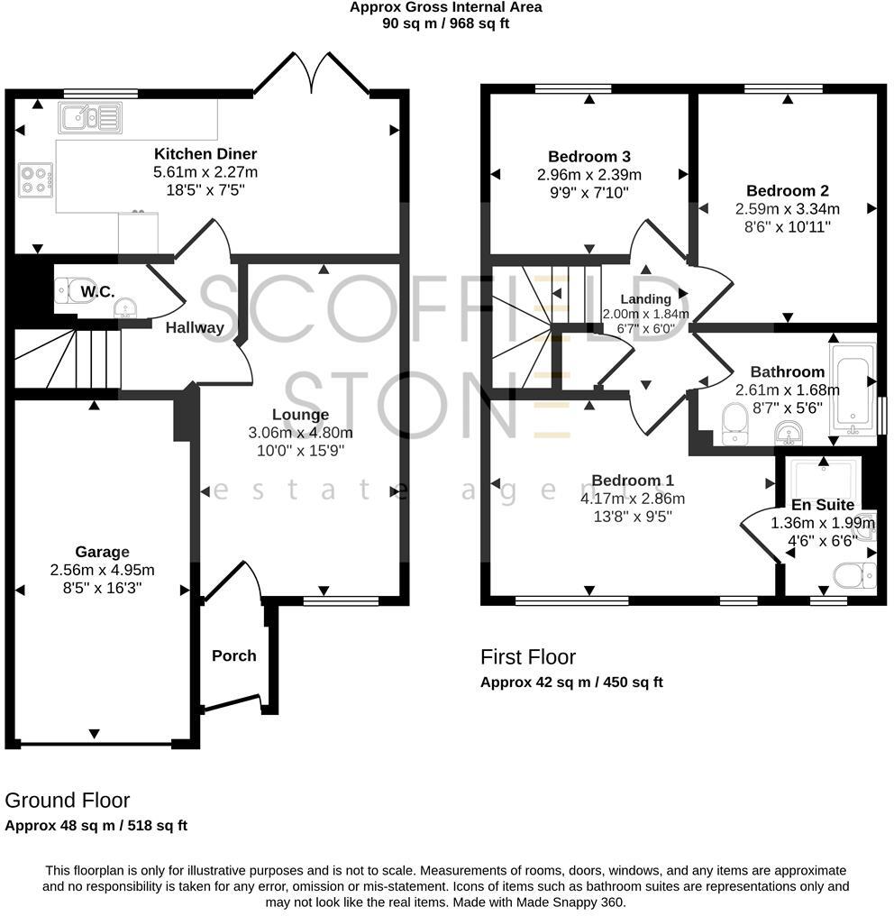 Stowe Lane, Hilton, Derby floorplan