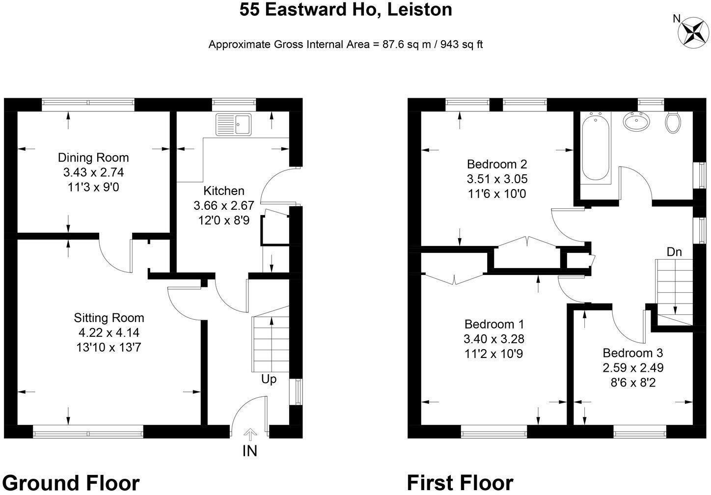 Eastward Ho, Leiston floorplan