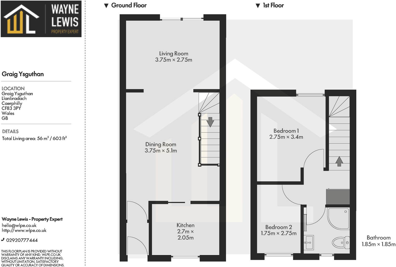 Craig Ysguthan, Llanbradach, Caerphilly, CF83 3PY floorplan