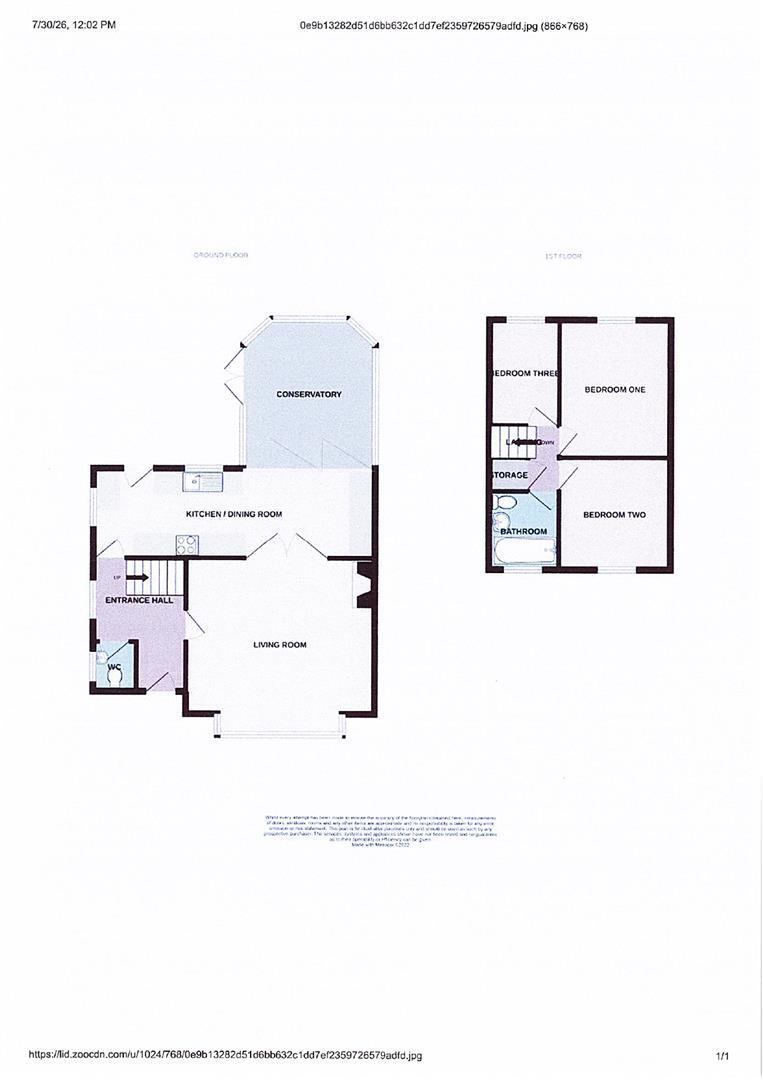 Westwood Park Drive, Leek floorplan