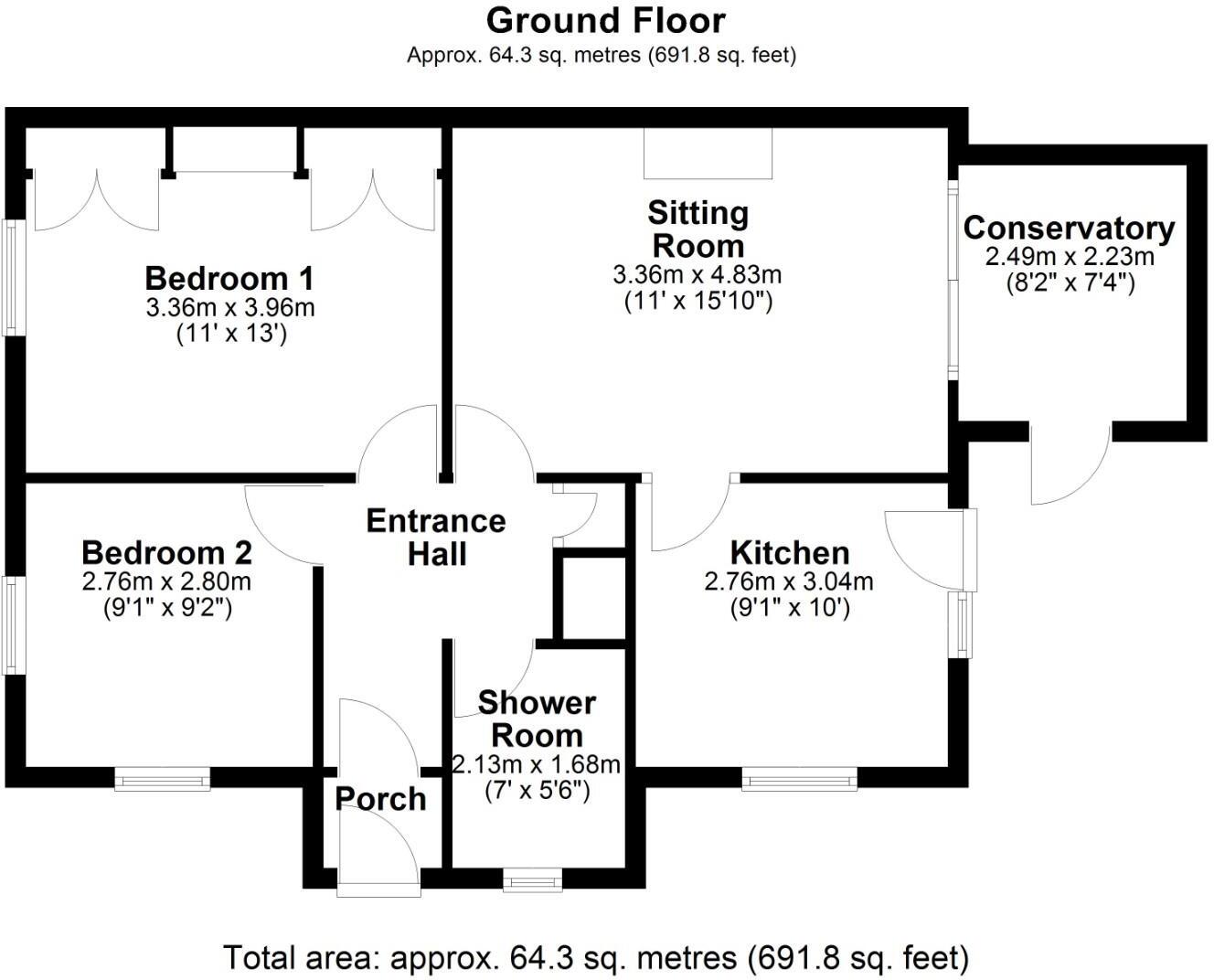 Horsham Close, Haverhill floorplan