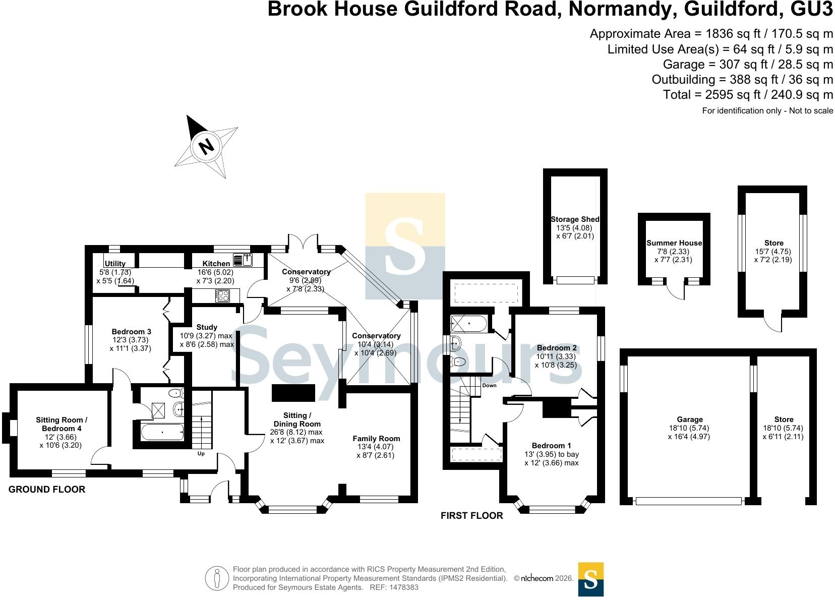 Guildford Road, Normandy, Guildford, Surrey, GU3 floorplan
