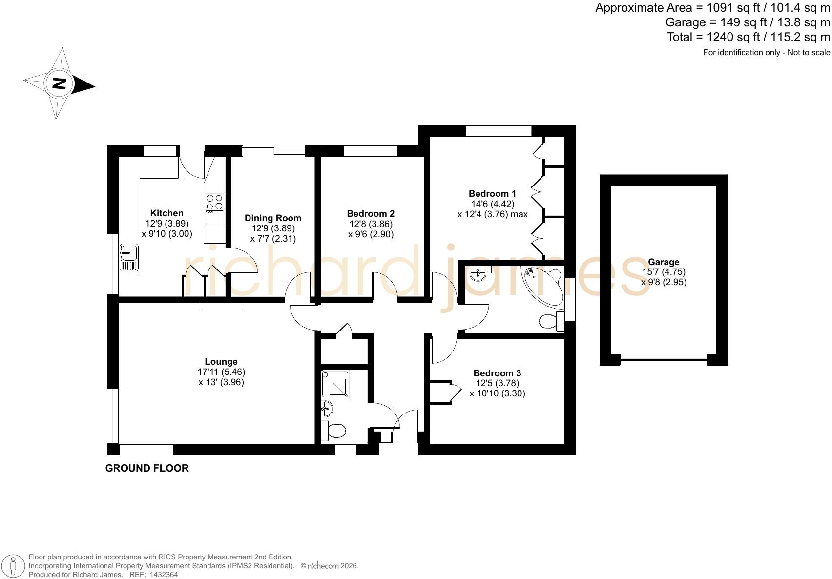 Tealsbrook, Covingham, Swindon, SN3 floorplan