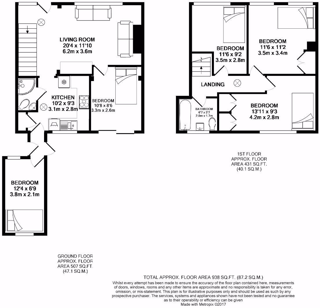 5 Bed Student House - 36 Oxford Road floorplan