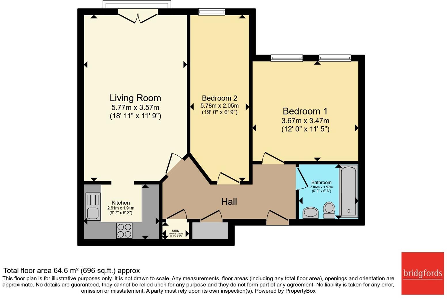 Flat 61 Sherborne Street, MANCHESTER, Lancashire, M8 floorplan