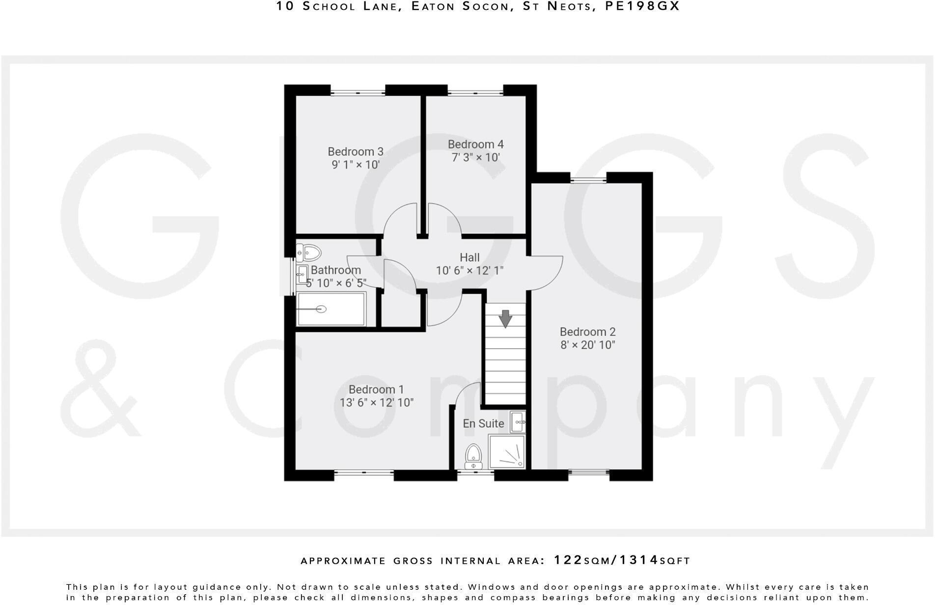 School Lane, Eaton Socon, St. Neots, Cambridgeshire, PE19 8HN floorplan