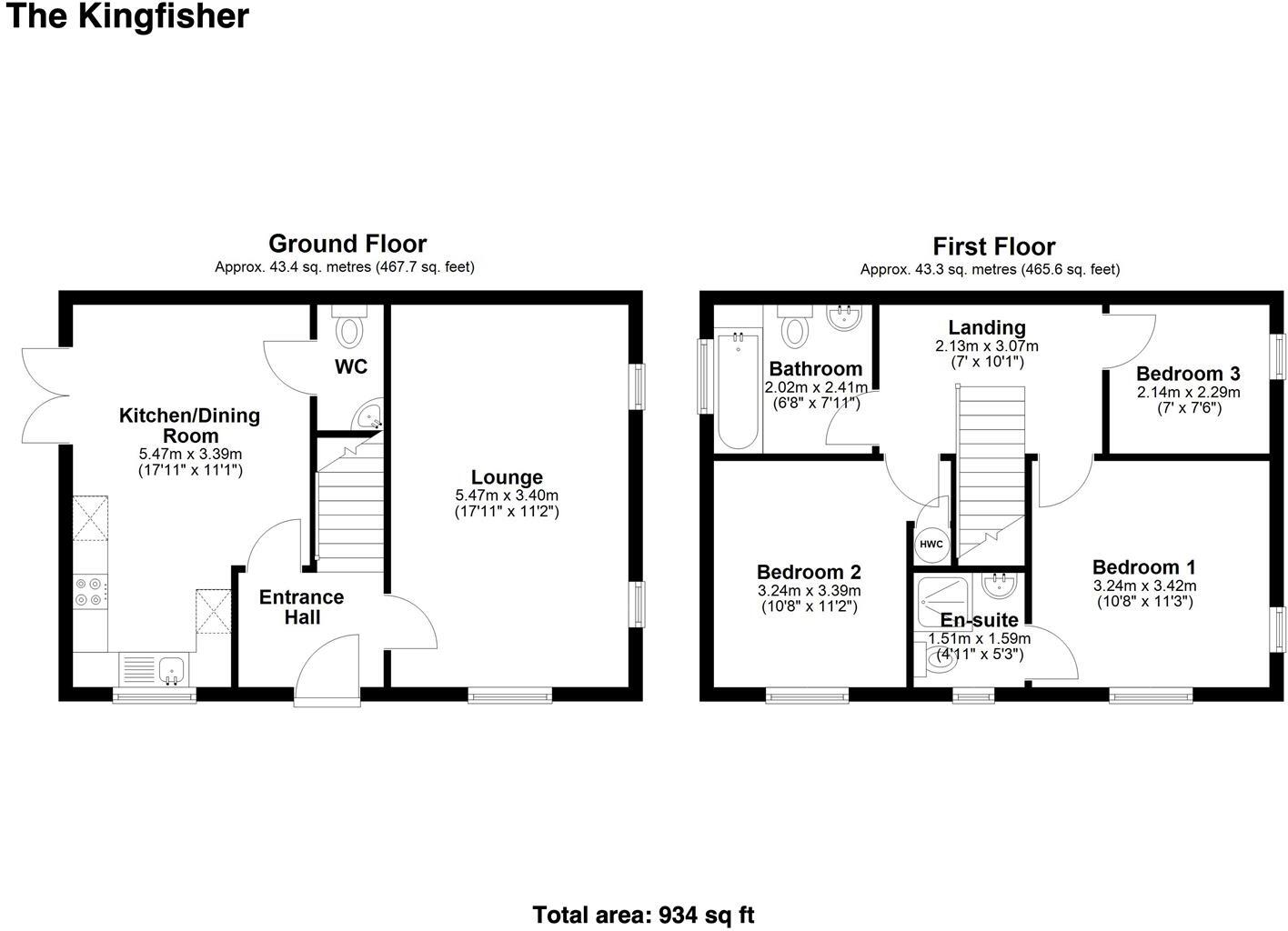 Plot 15 Cherry Trees, Gosberton, Spalding floorplan