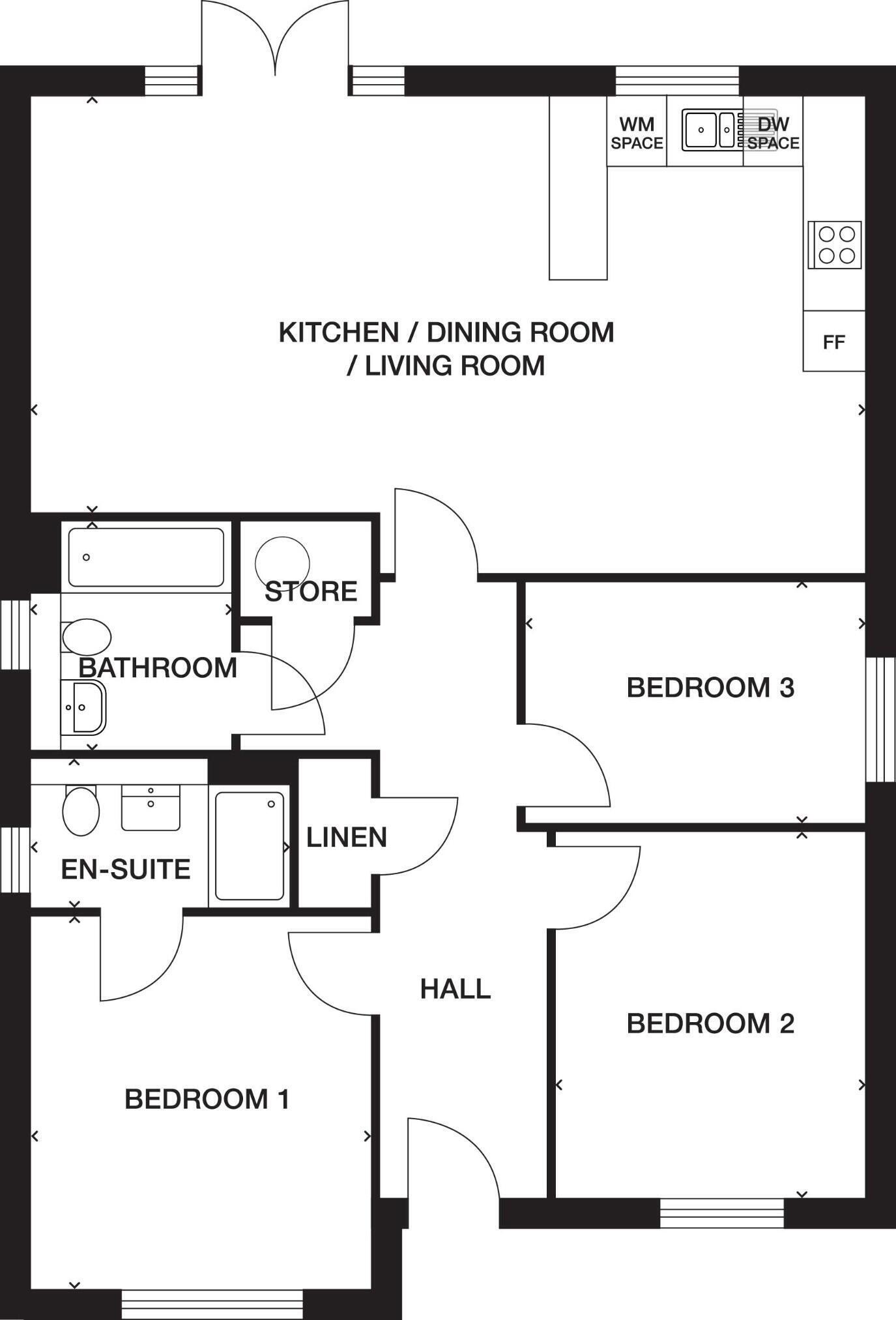 Hawker Way,
Winkleigh, 
EX19 8HZ floorplan