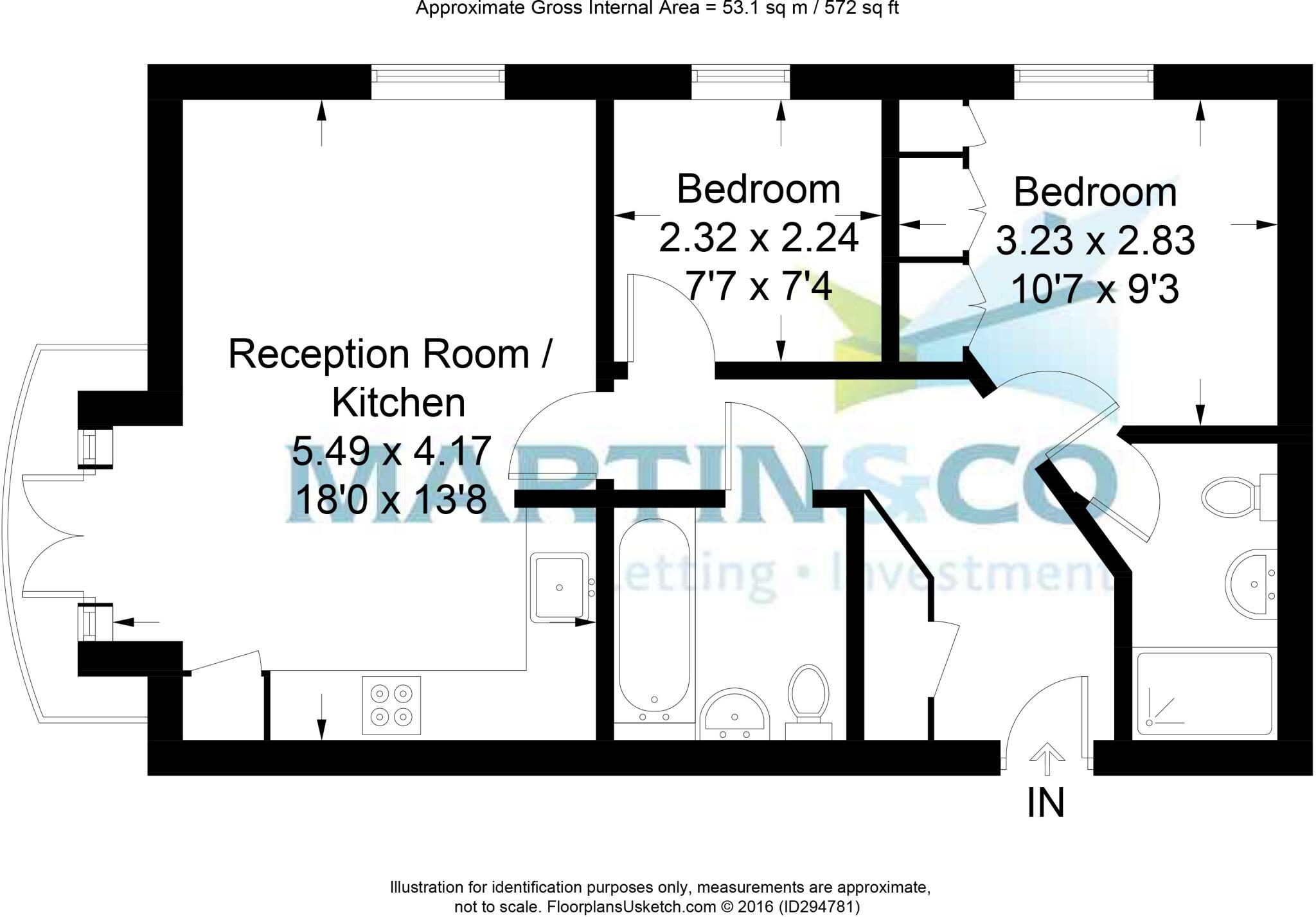 Denham Road, Egham floorplan