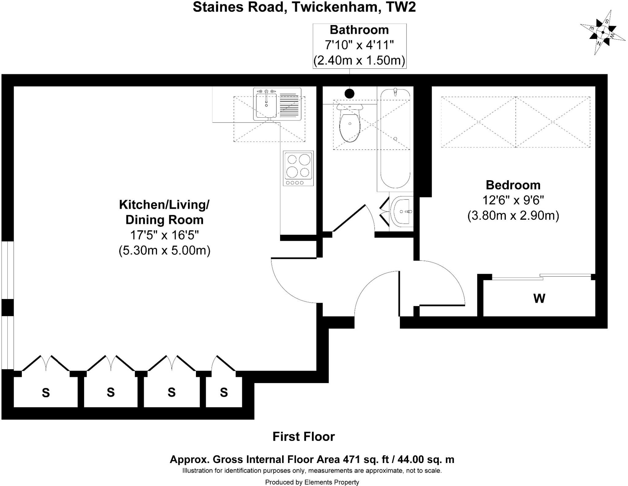 Staines Road, Twickenham floorplan