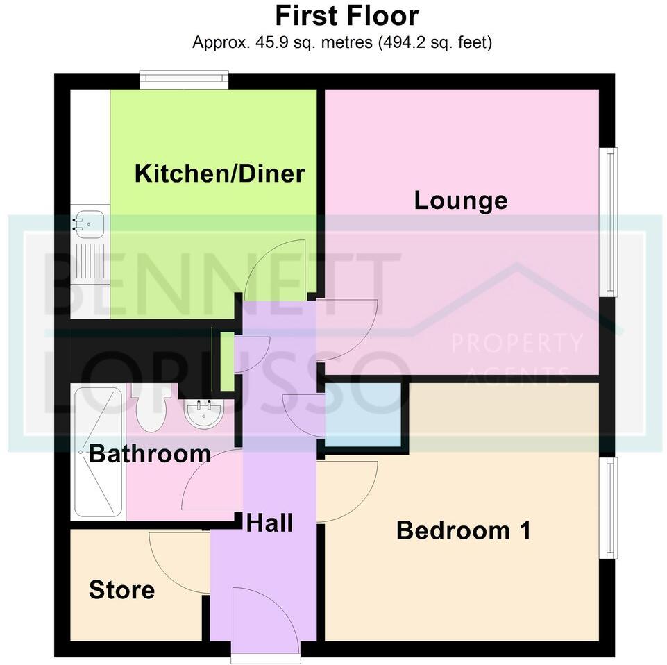Duck Lane, St Neots, PE19 floorplan