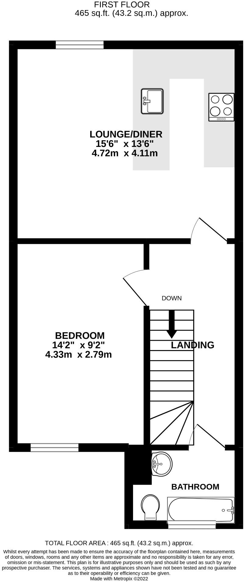 St Andrews Road, Southsea OPTIONAL FURNISHINGS floorplan
