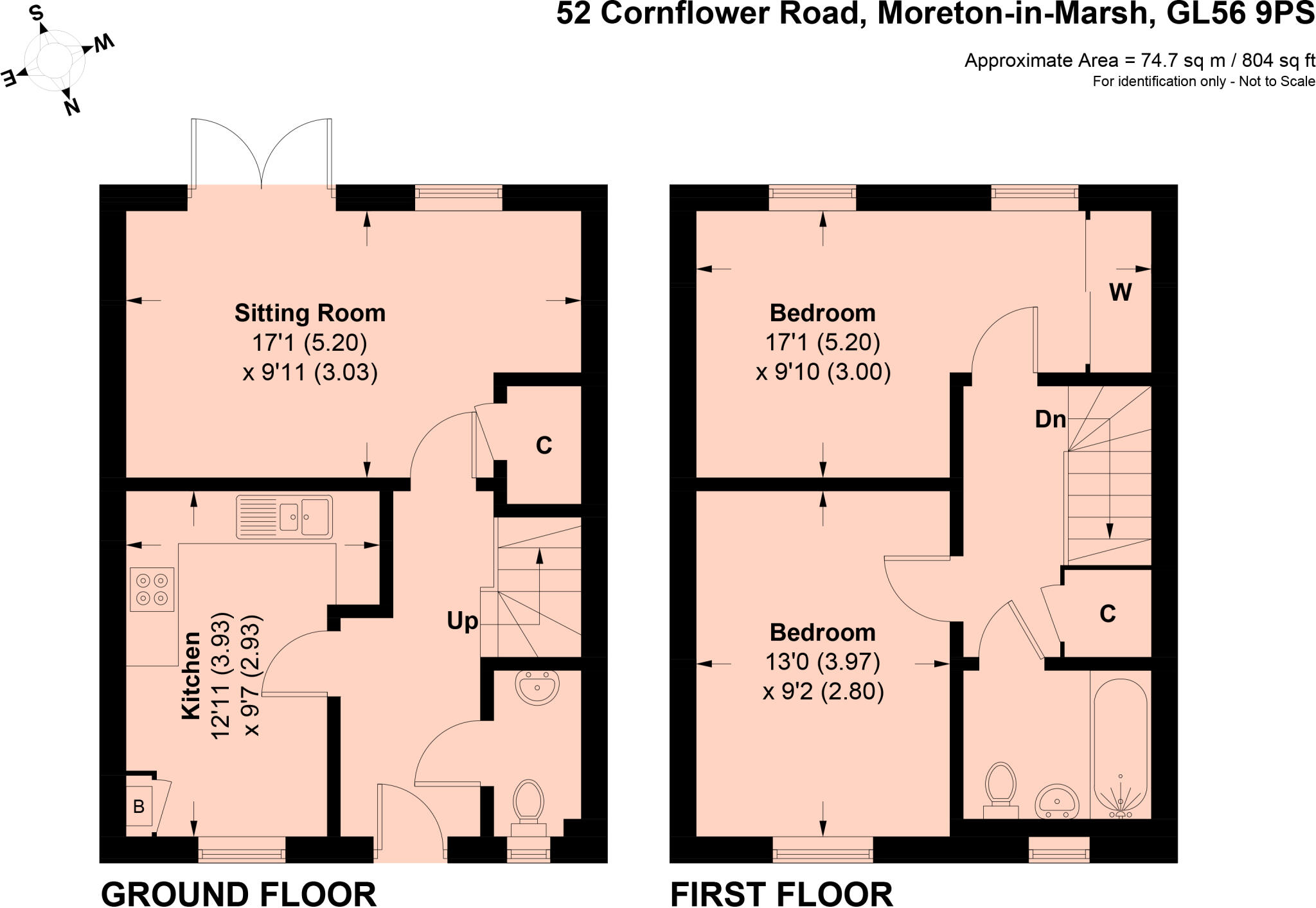 Cornflower Road, Moreton-in-Marsh, Gloucestershire, GL56 floorplan