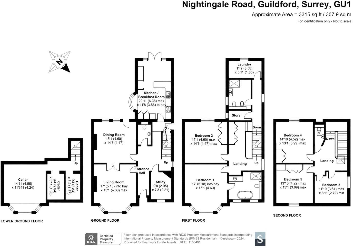 Nightingale Road, Guildford, Surrey, GU1 floorplan