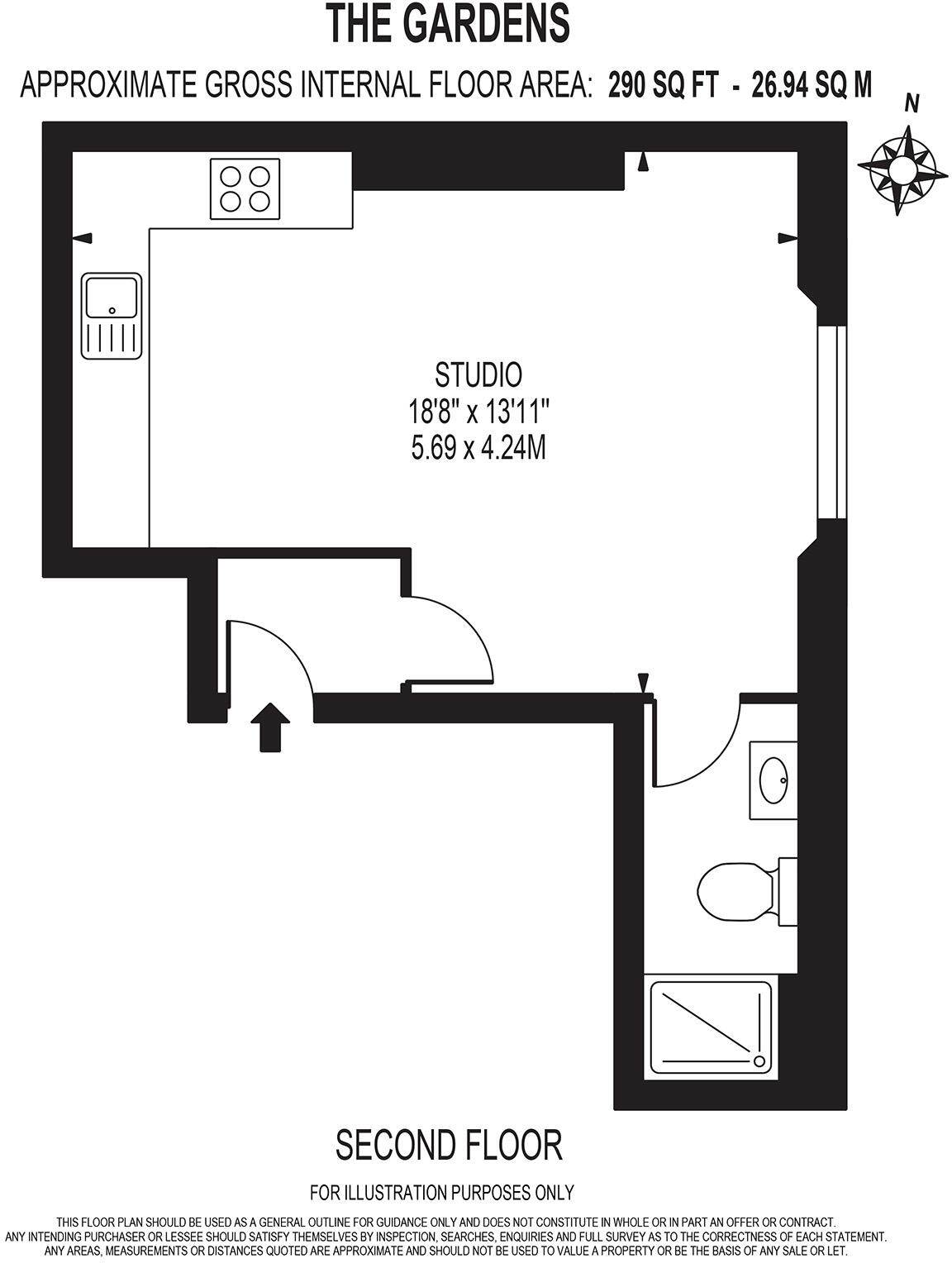 The Gardens, East Dulwich London SE22 floorplan