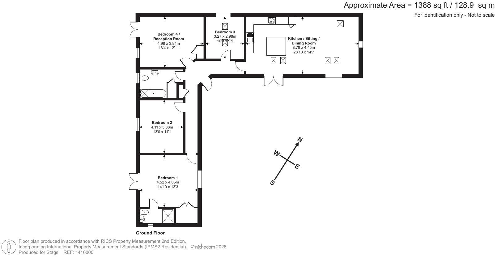 St. Andrews Road, Bridport floorplan