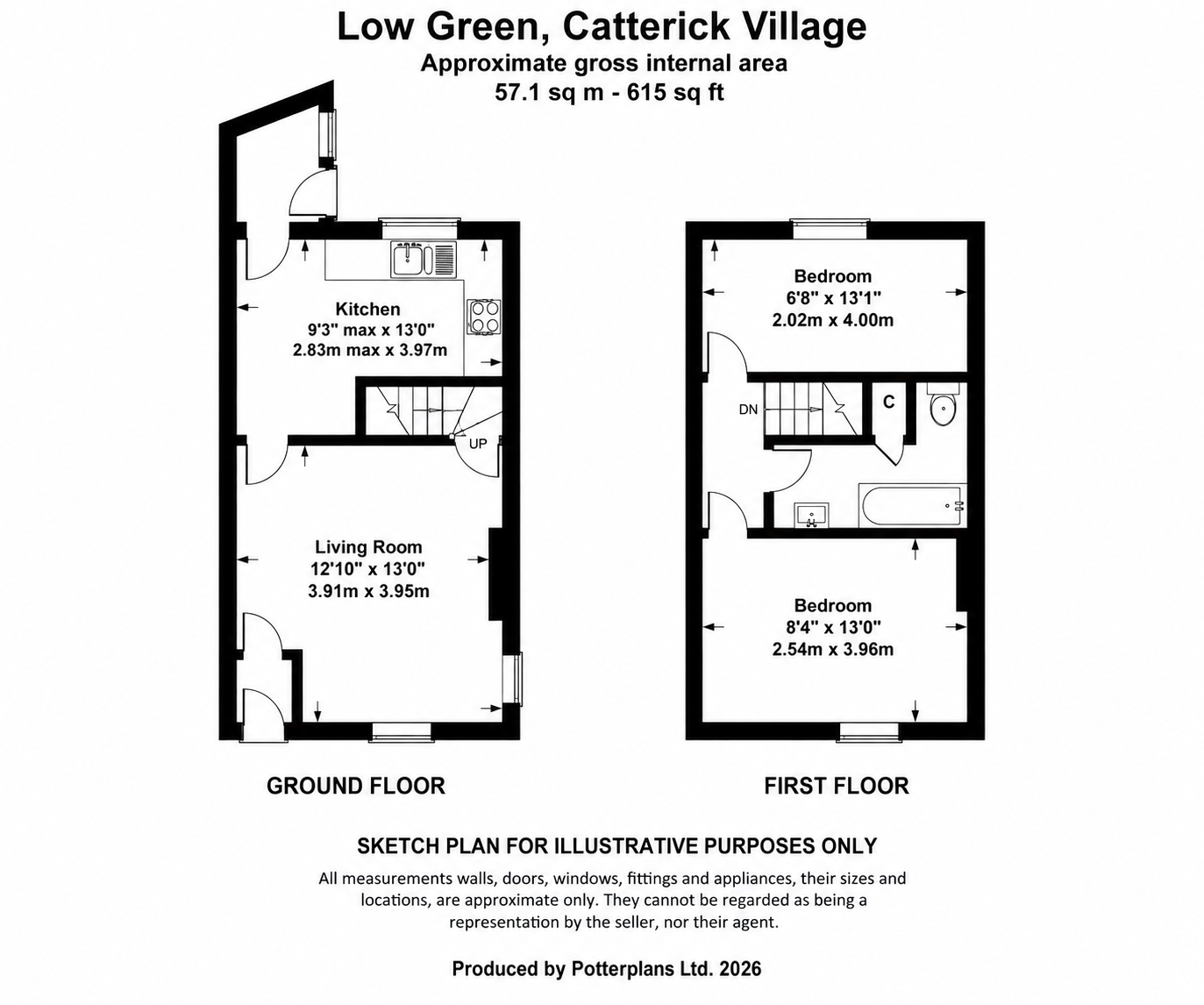 5 Low Green, Catterick Village, Richmond floorplan