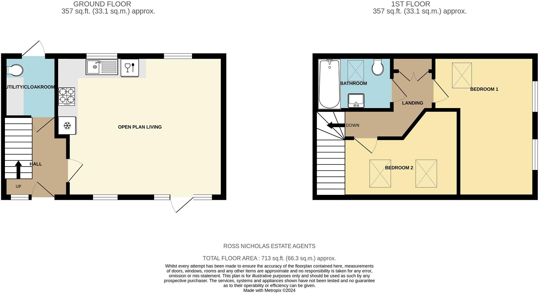 10 The George, Milton Green, Christchurch Road, New Milton, Hampshire. BH25 6QG floorplan