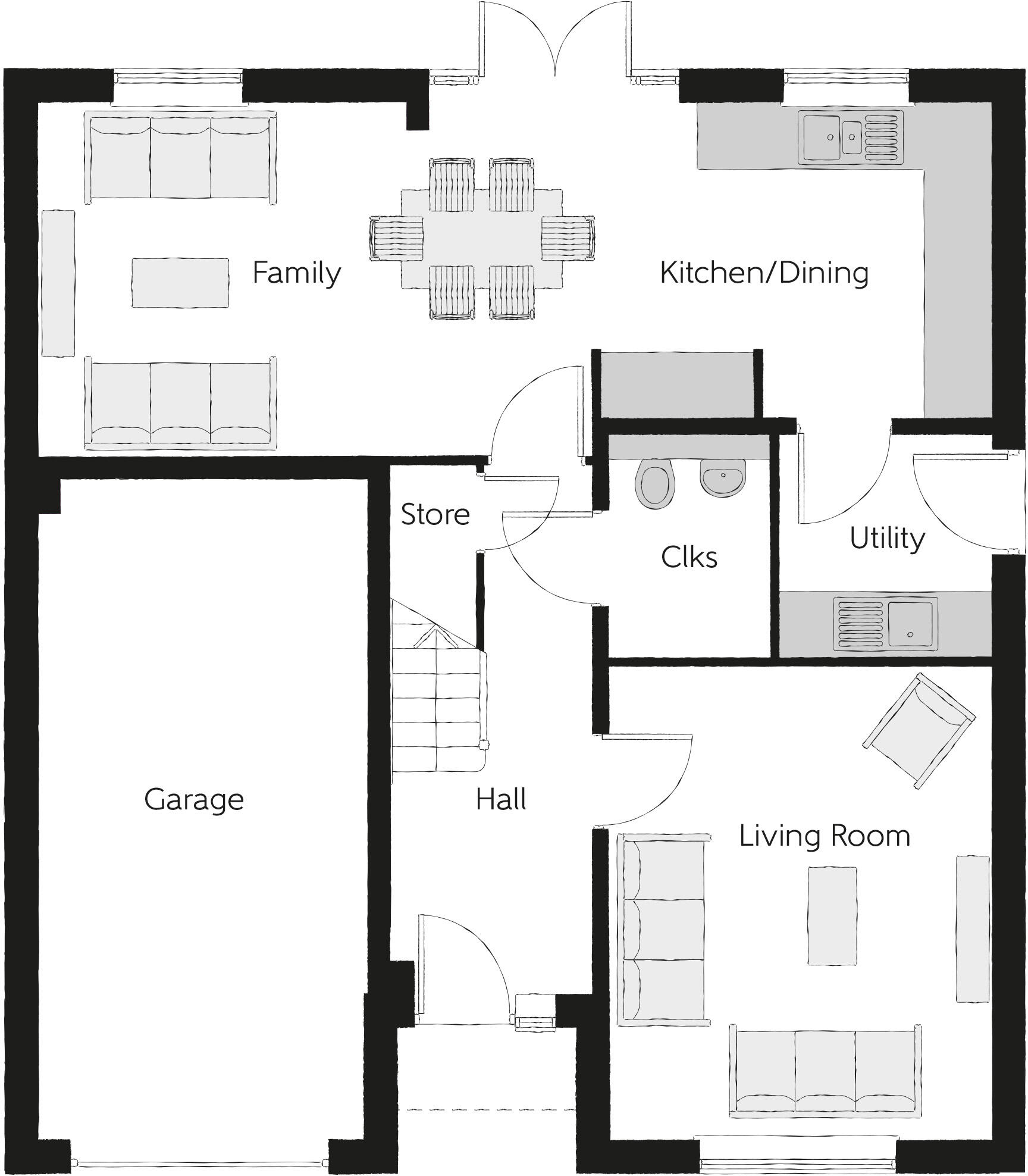 Land Off Crabgate Lane
Skellow

South Yorkshire
DN6 8JY floorplan