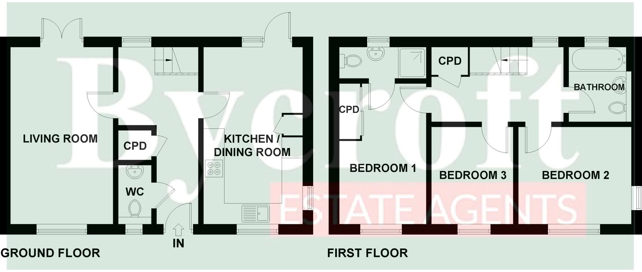 Wainscot Drive, Bradwell, Great Yarmouth floorplan