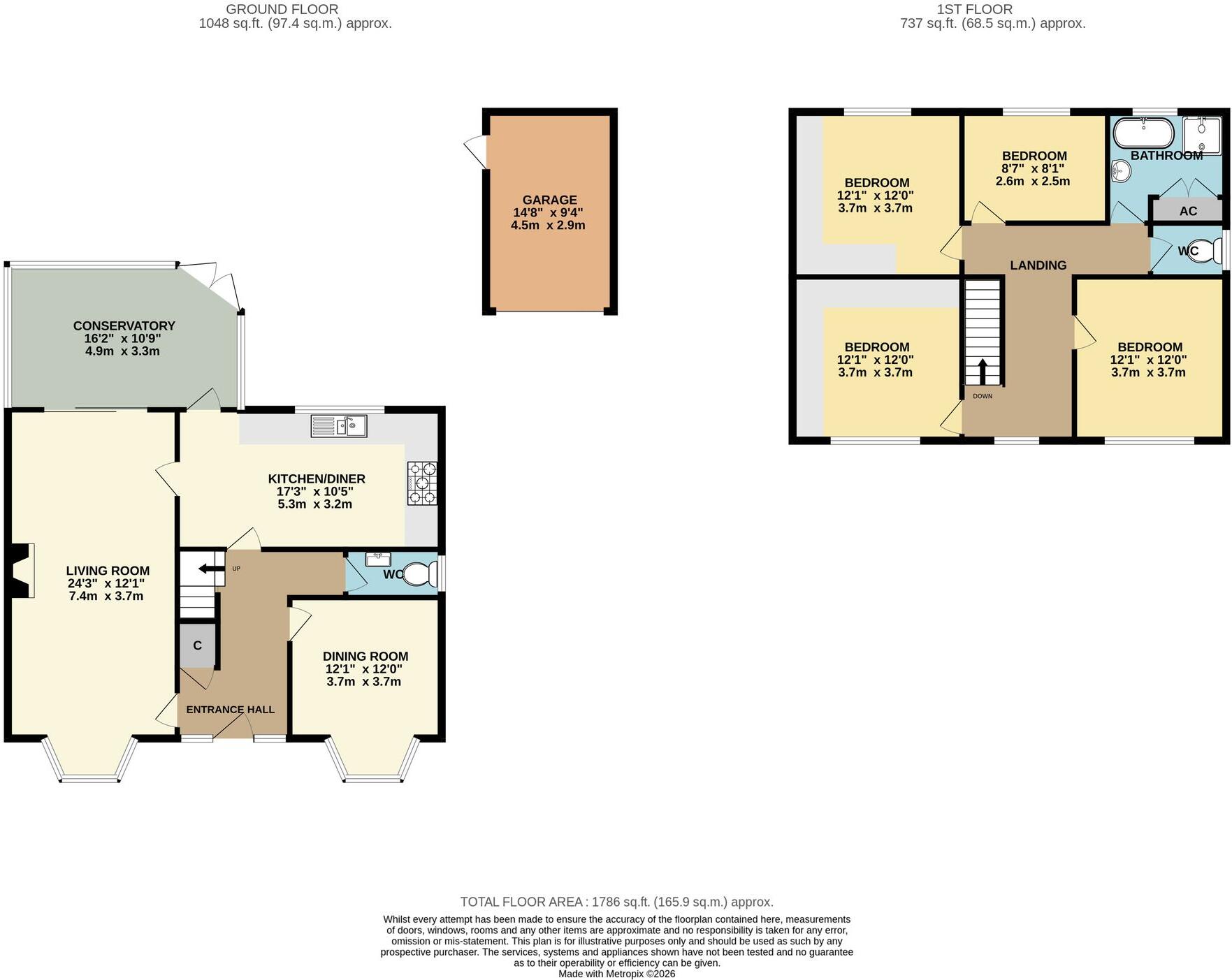 Oldbury Road, Worcester, WR2 floorplan