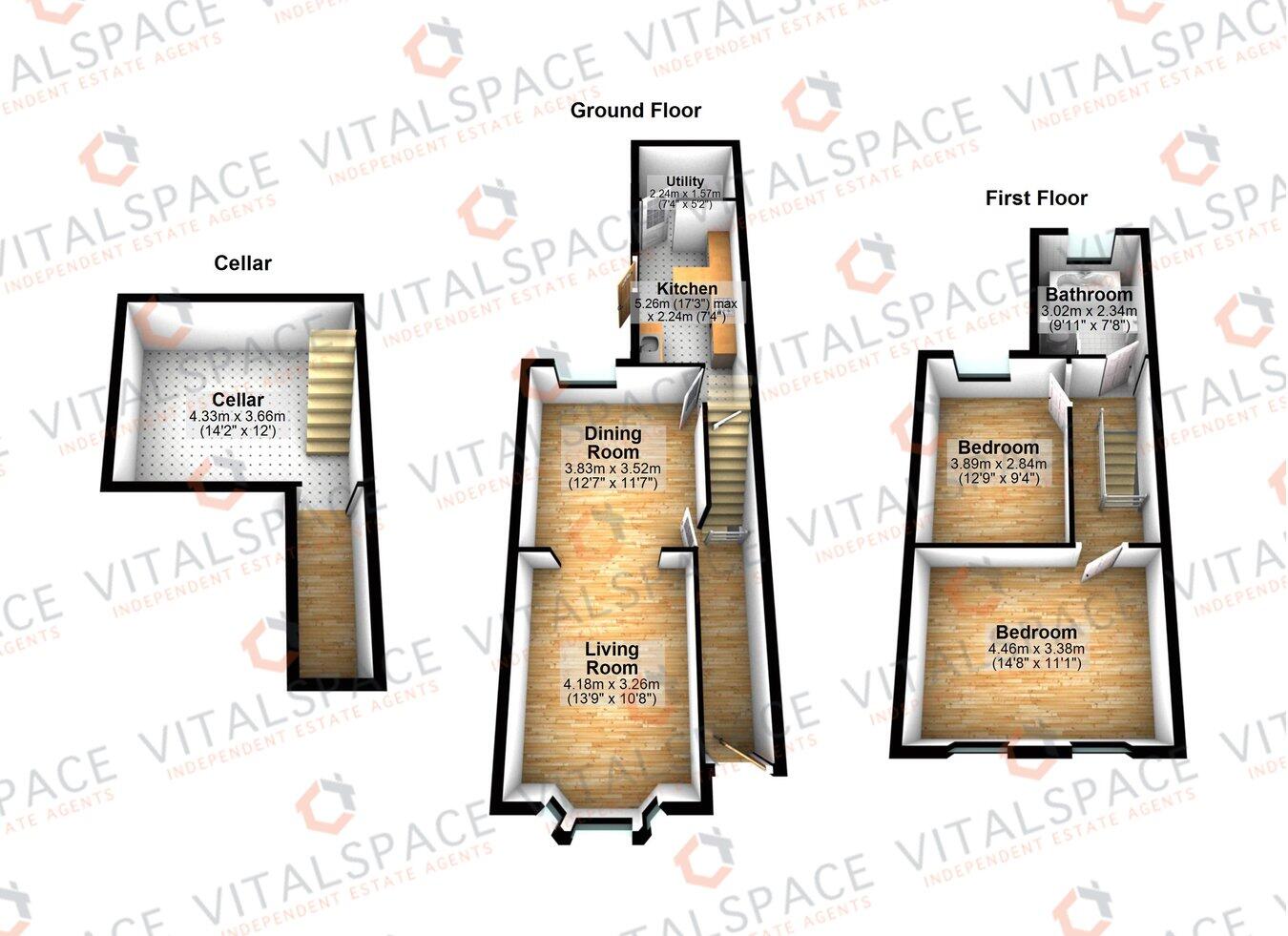 Poplar Grove, Urmston, Manchester, M41 floorplan