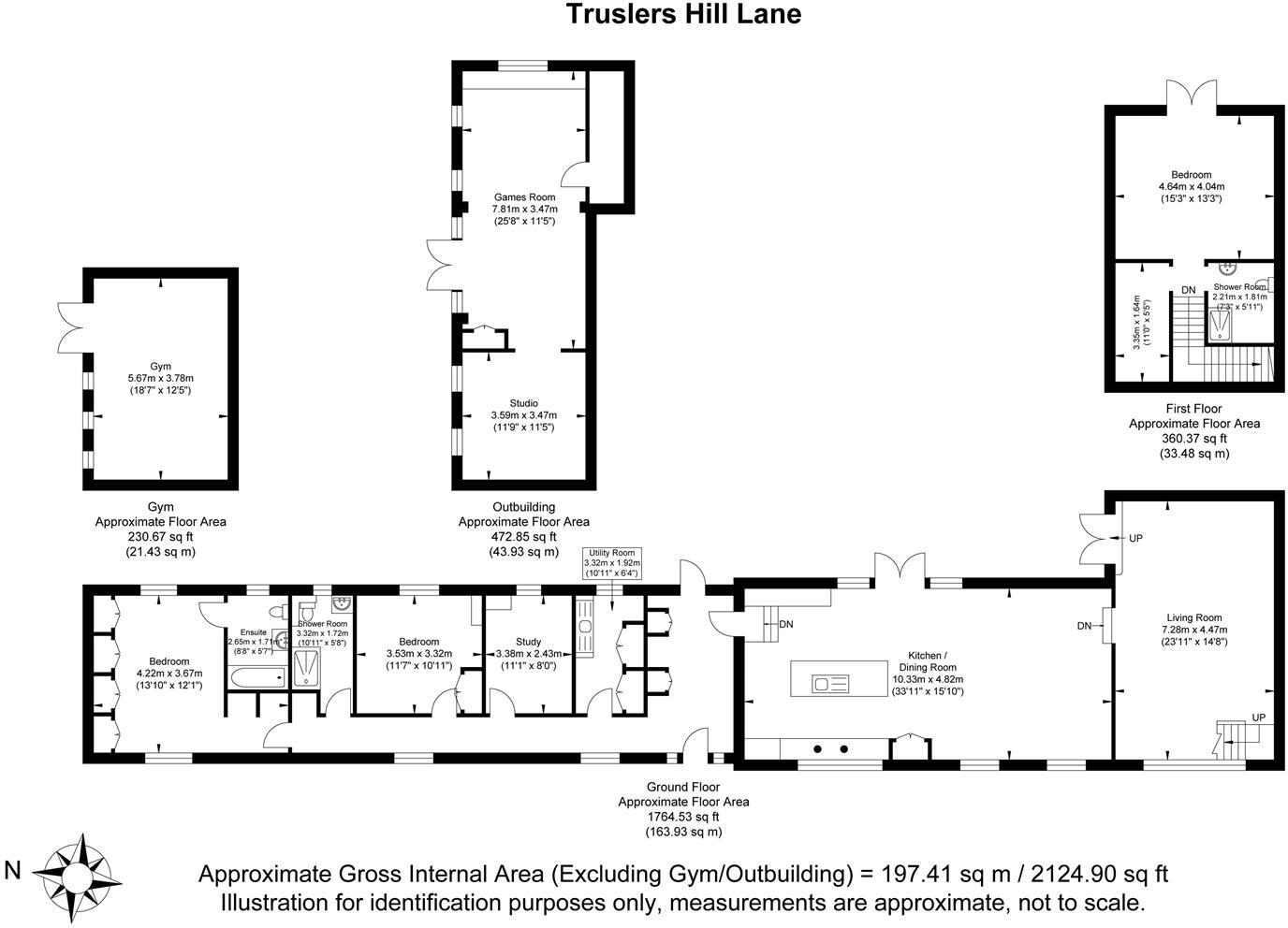 Honeybourne Farm, Truslers Hill Lane, Albourne floorplan