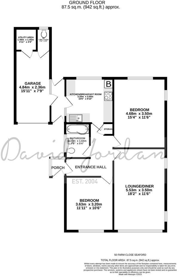 Farm Close, Seaford floorplan
