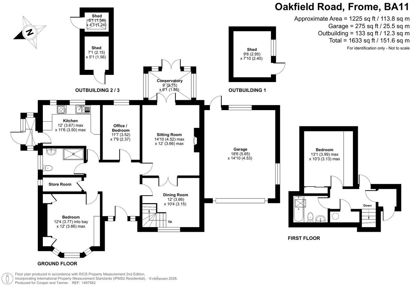 55, Oakfield Road, Frome, BA11 floorplan