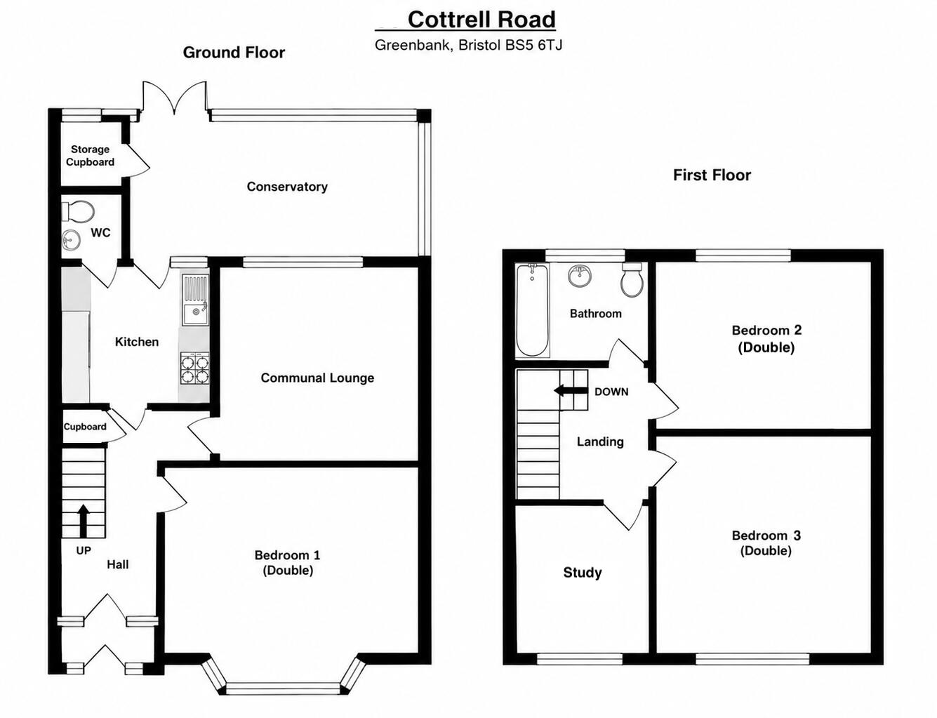 Cottrell Road, Eastville, BS5    floorplan
