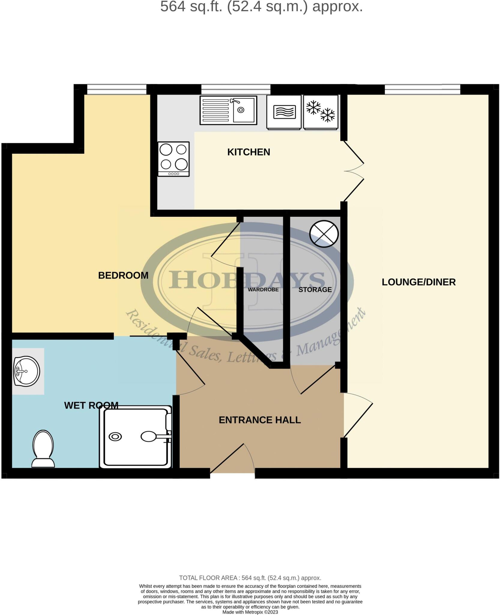 Mandeville Court, Darkes Lane, Potters Bar, Hertfordshire, EN6 1BZ floorplan