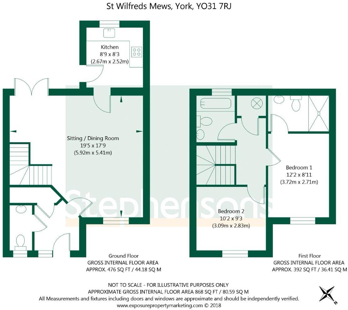 St Wilfreds Mews, Agar Street, York floorplan