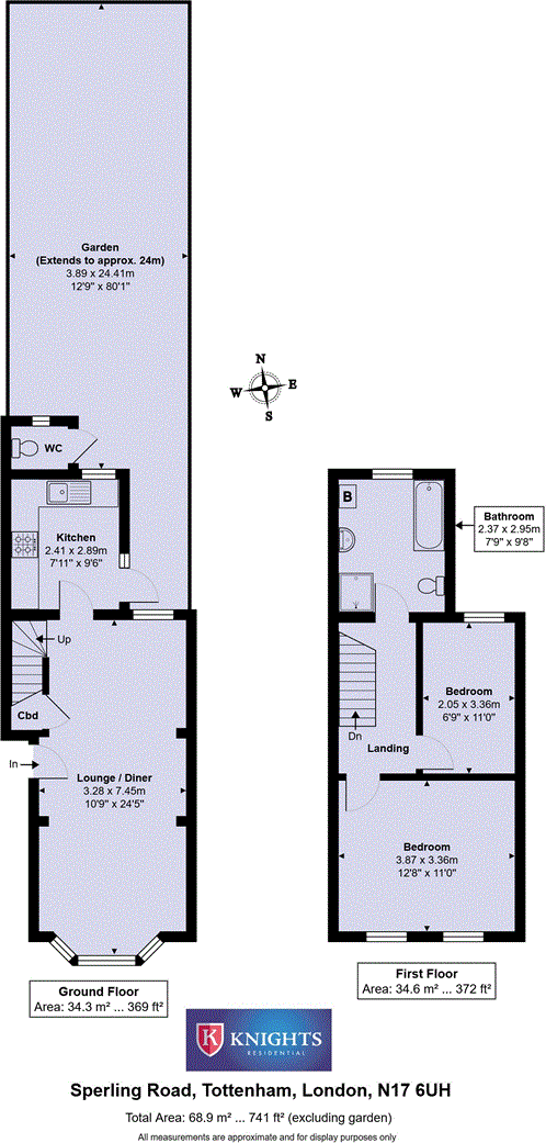 Sperling Road , Bruce Grove, London, N17 floorplan