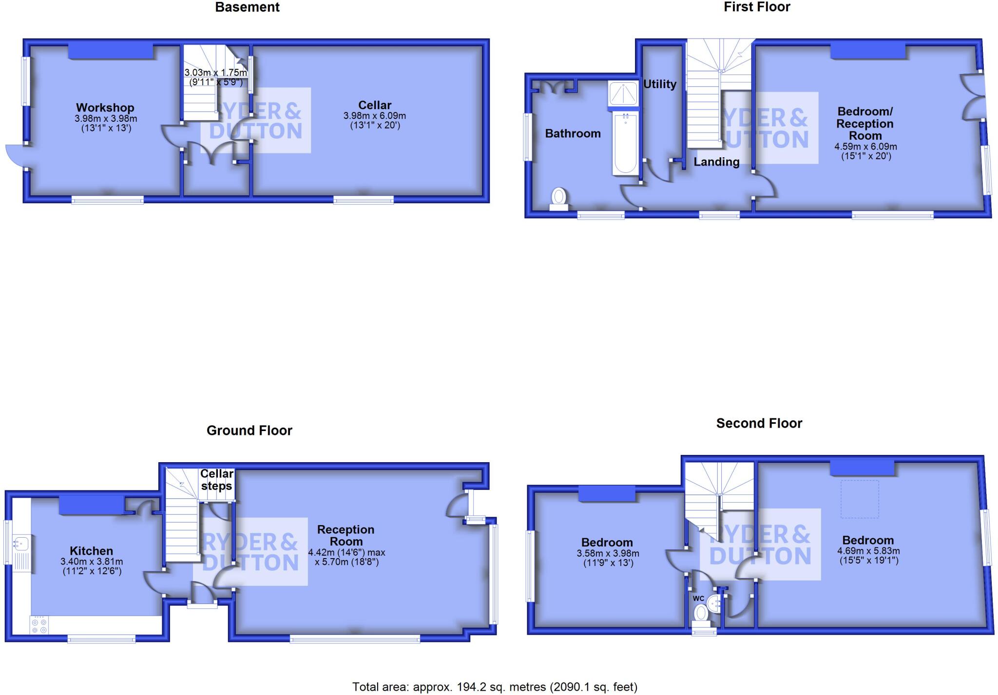 Towngate, Marsden, Huddersfield, West Yorkshire, HD7 floorplan