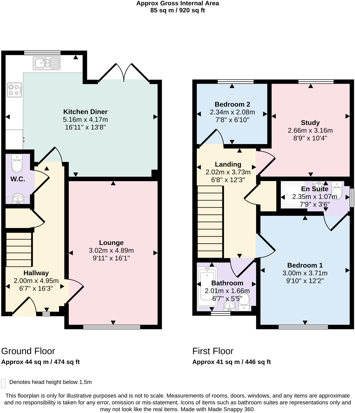 Hayton Way, Whitehaven, CA28 9FF floorplan